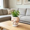 Funny Face Toilet Planter with Drainage Hole for Indoor Plants Cute Face Head Flower Pot for Home Office Balcony Garden