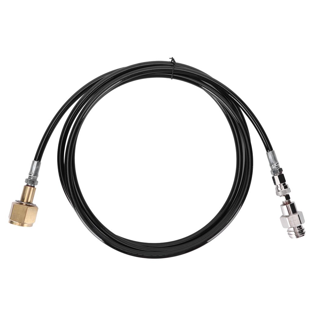W21.8 14 Soda Hose Adapter Kit CO2 Cylinder Refilling Tube Accessories 100in Black