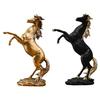 Modern Horse Statue Figurines Model Artwork Collectable Simulation Animal Fengshui for Home Desk Collectible Wine Cabinet Decor