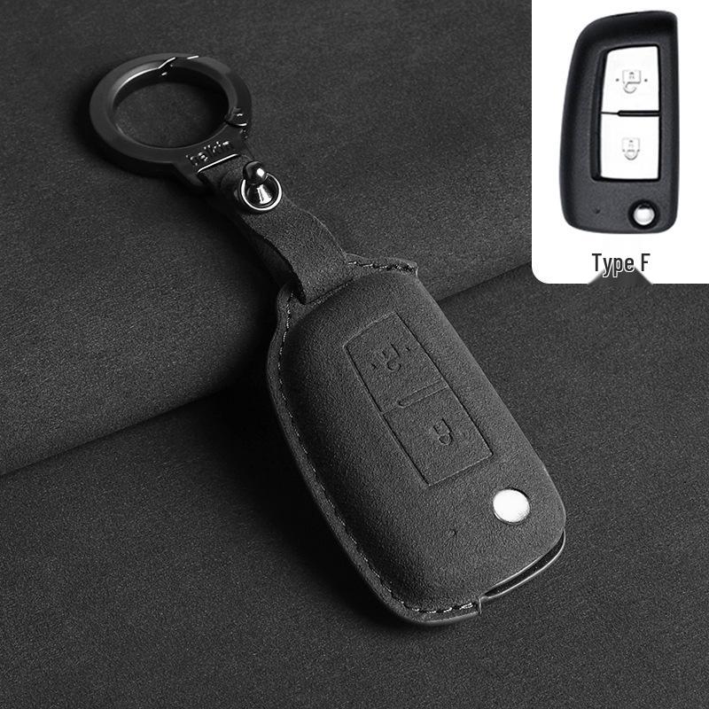 Compatible with Nissan Qashqai '19, Classic Sylphy, Bluebird, Kicks, X-Trail, Tiida Folding Car Key Case.