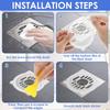 50/100Pcs Disposable Floor Drain Sticker Anti-blocking Filter Floor Drains Sticker Hair Catcher Bathroom Sink Strainer Stopper