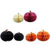 1 Stück Dickes Papier Waben Kürbis Dekorationen Mehrere Anlässe Langlebig 3D Halloween Kürbis Ornamente Partyzubehör 18cm+24cm
