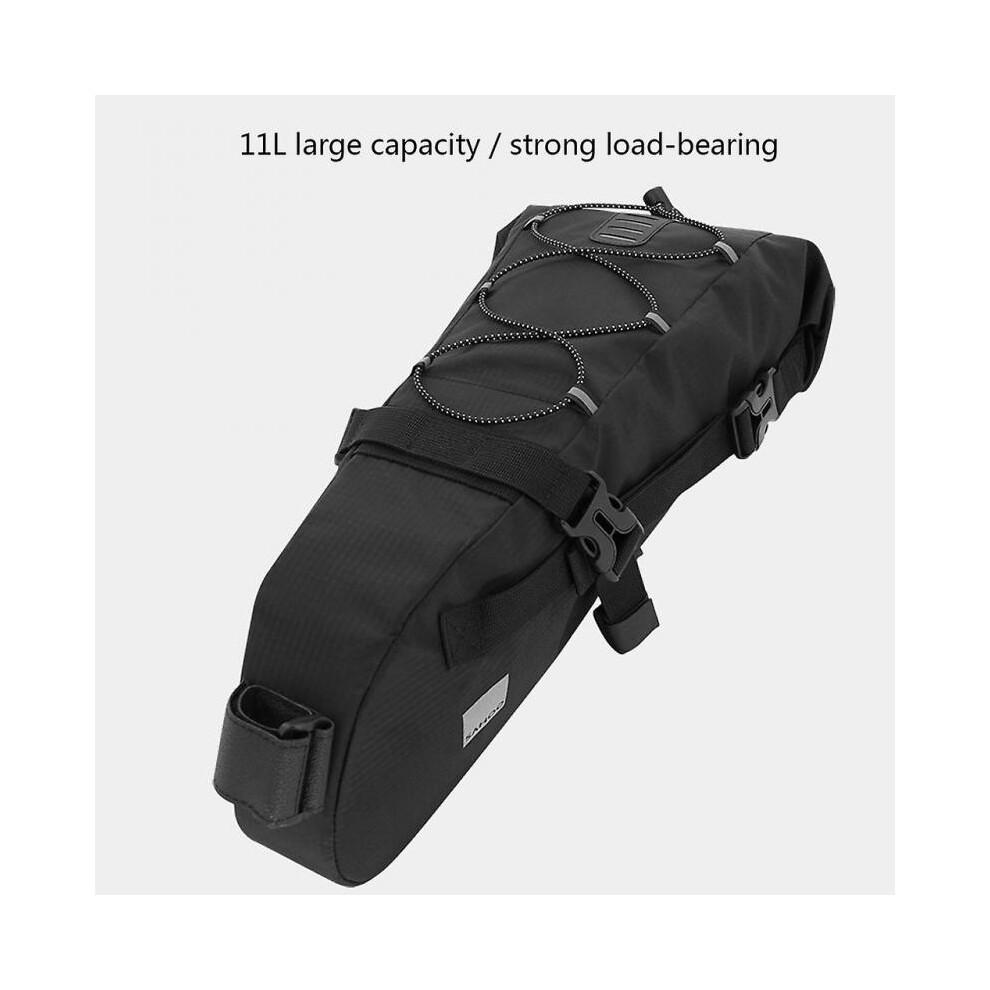 Large Capacity Bicycle Luggage Bag 11L Bike Saddle Bag Waterproof Storage Bags