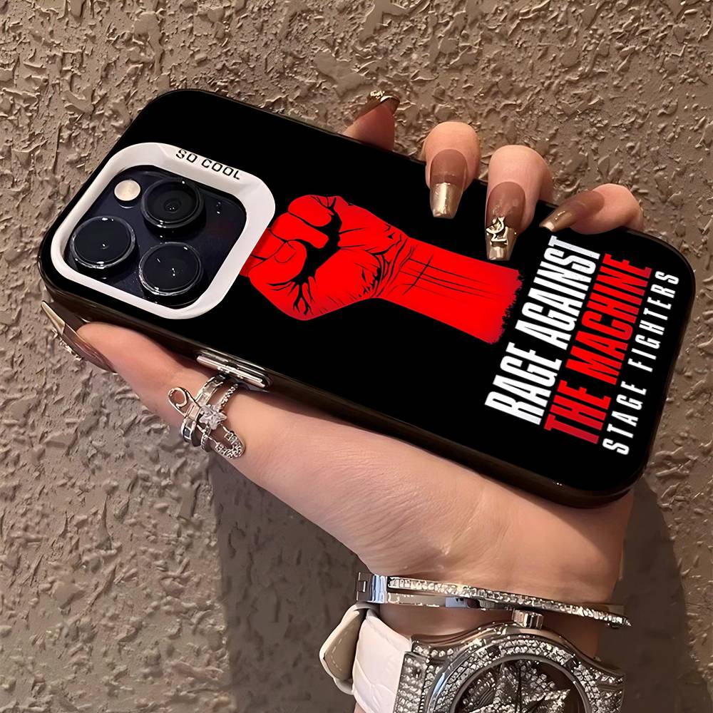 R-Rage A-Against T-The M-Machine Band Phone Case Color Silver Shell For IPhone 17 16 15 14 13 12 11 Pro Max Plus