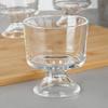 6x Glass Cups on a Stand for Ice Cream Desserts 290 ml