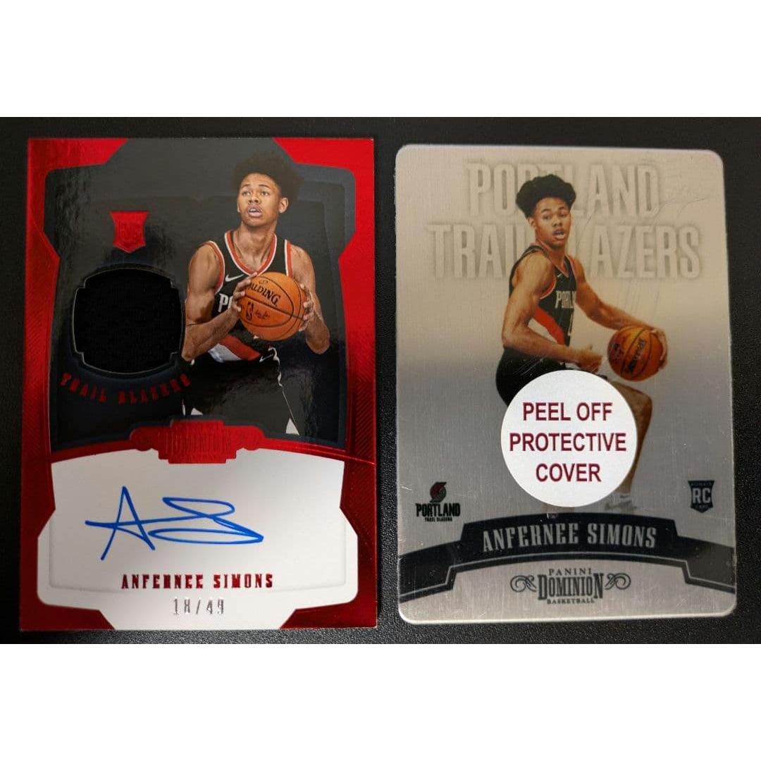 Used Limited to 49 pieces ANFERNEE SIMONS Rookie Jersey Auto etc.