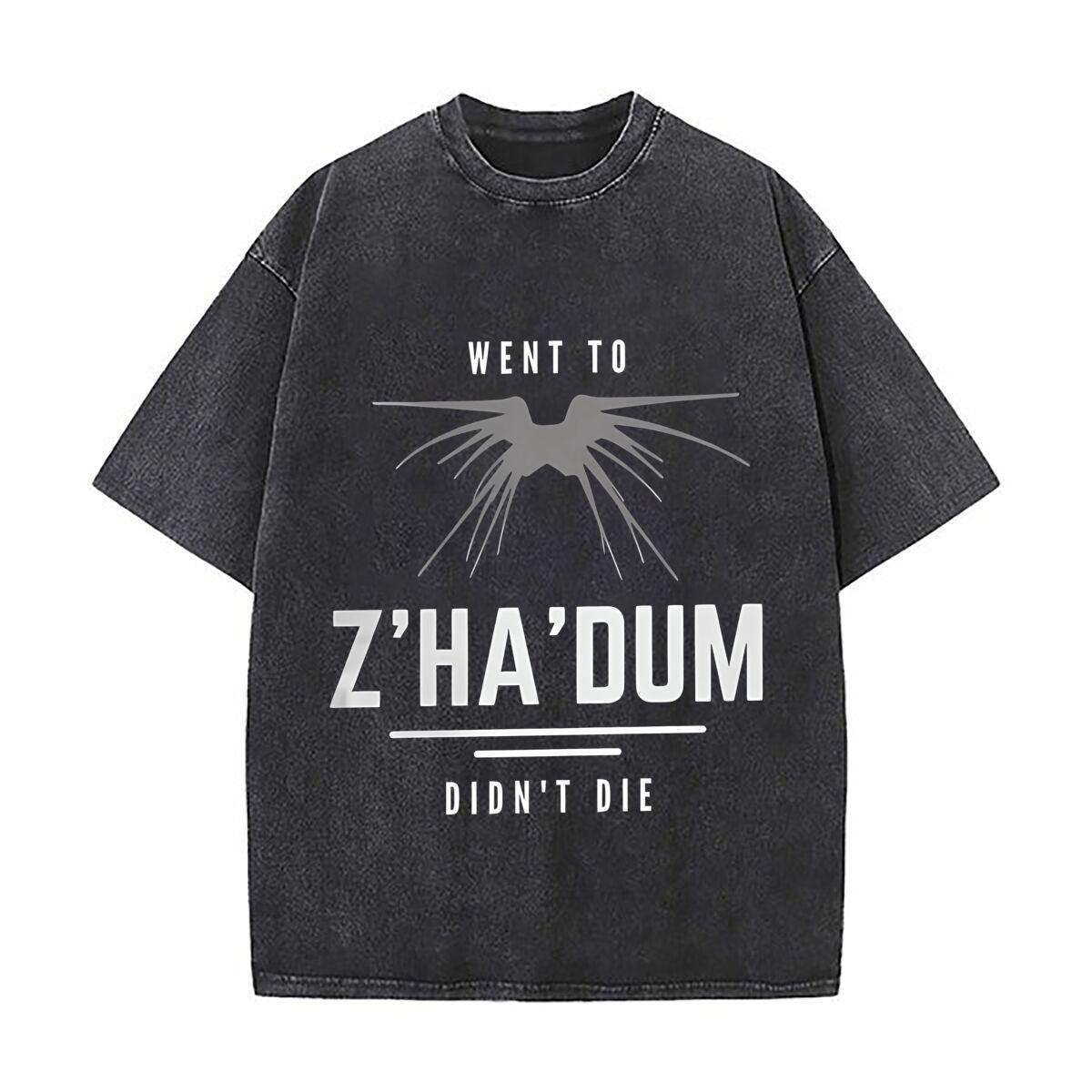 

Zhadum Reference Sci Fi Inspired Minimalist Text Art Loose Solid Distressed T Shirt American Casual Crew Neck Top S