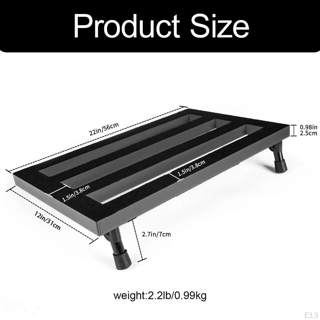 Guitar Effect Pedal Board Effects Bracket for Stage Performance Home Concert 35cmx14cm