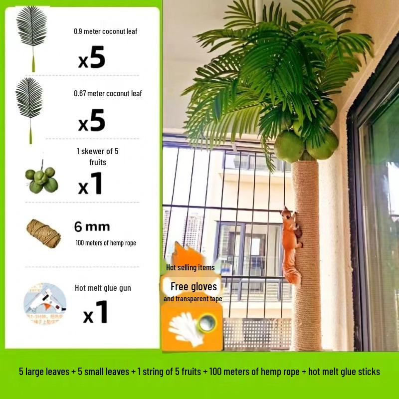 Indoor Coconut Tree Simulation: Enhance Balconies with Lush Greenery and Unique Decor