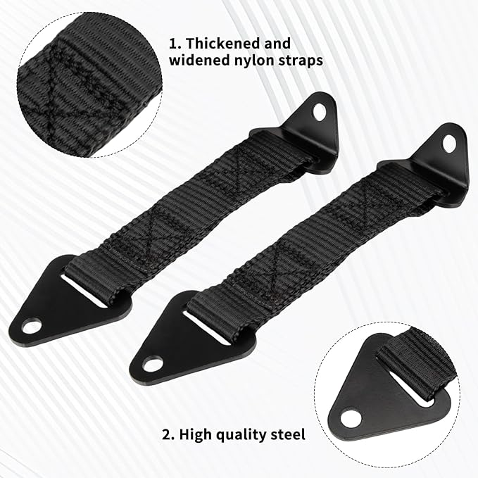 2PCS Black Limit Straps Fixed/Adjustable length Accessories UTV X3 Door Limiter Straps For Can-Am Maverick X3 2017-2023