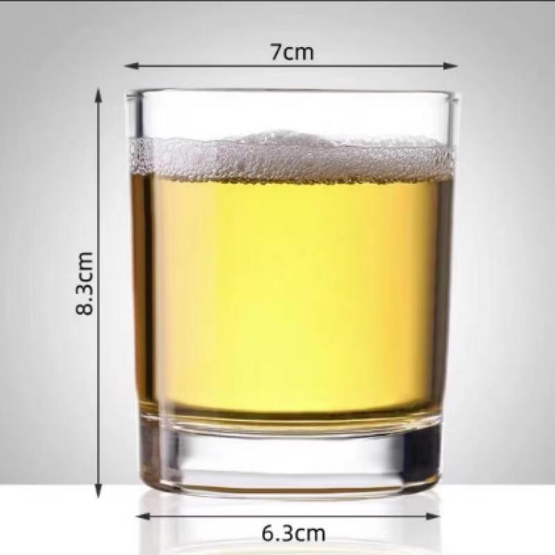 

Shangqi 200 мл круглые стеклянные стаканы для питья, набор из 4 штук