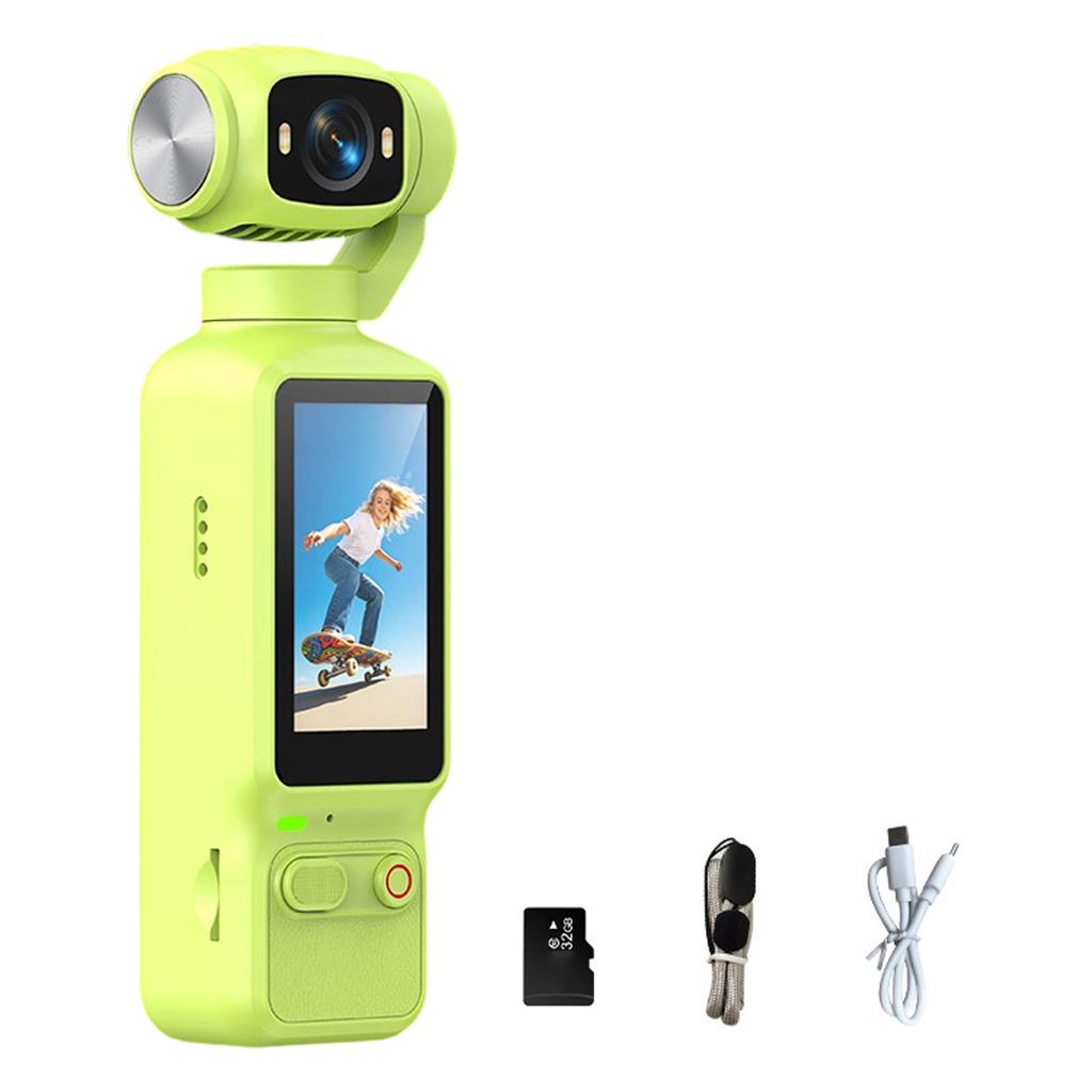 Pocket Action Camera Sports Camcorder Camera 180 Degree Rotation Mount Recording Portable Outdoor Video Recorder