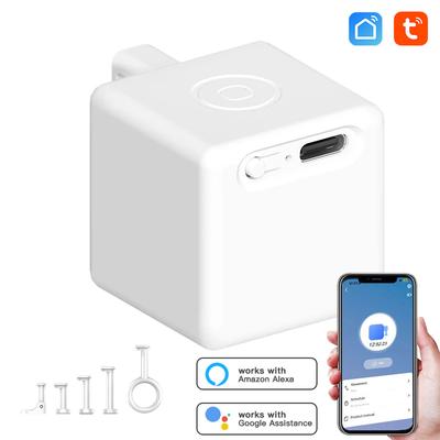 New Smart Tuya Rechargeable Switch Fingerbot Socket Bot Lights Garage Curtains Robot Remoter Alexa Google Home Voice Assistant
