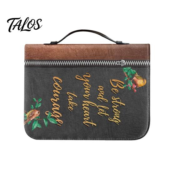Book Protector Bible Carrying Bag with Handle Zipper Closure Wear Case Resistant Waterproof Portable Print Cover Protective Religious Holder