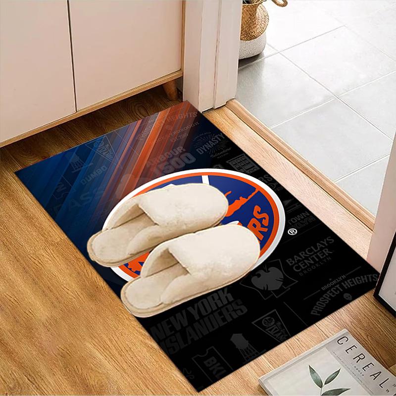 Ny Islanders Pride Floor Mat for Living Room, Game Rooms, Office, Bedroom, Office Floor Mat Playful Design, Christmas fan gifts
