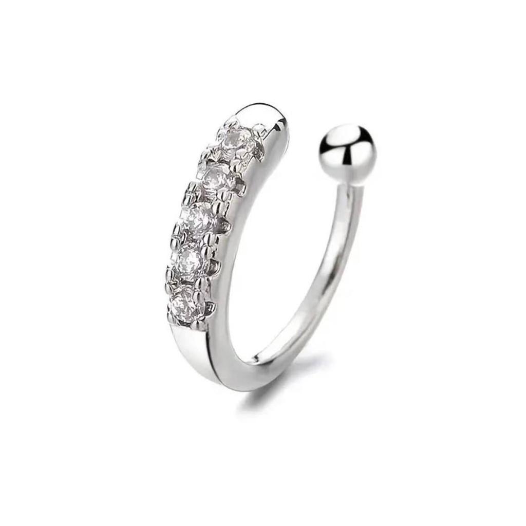 Unisex Korean Minimalist Ear Cuff: No-Pierce Nose & Ear Clip, Cool Street Style Jewelry