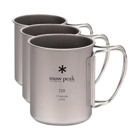 Кружка Snow Peak Titanium Single Mug 220 [Емкость 220 мл] ( 3)