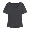 2025 Summer Chic Solid Color Slim Fit V-Neck T-Shirt for Women