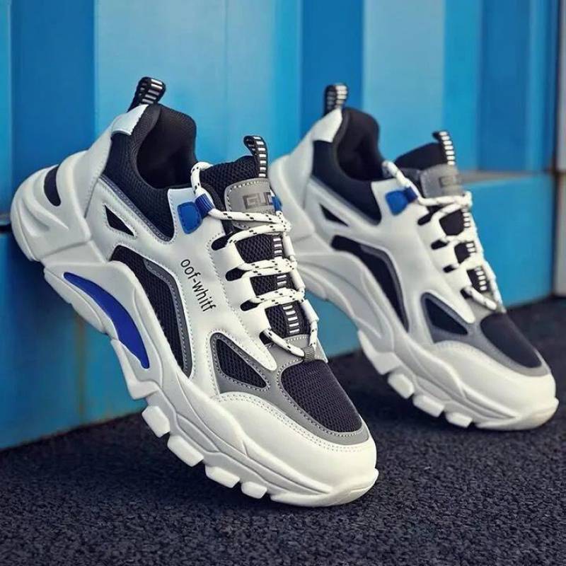 New Trendy Men'S Shoes Korean Version Breathable And Comfortable Running Sports Outdoor Casual Shoes