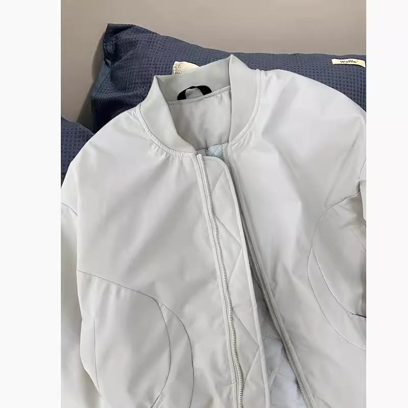 Men's American Style Thickened Flight Jacket for Autumn and Winter - Cotton Padded, Clean Fit Baseball Coat
