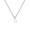Fashion Letters A-Z Pendant Necklace for Men Women, Stainless Steel English Alphabe Chain Necklace,Fashion Punk Jewelry Men Gift