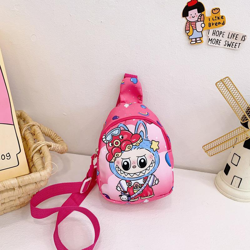 1Pcs  Messenger Bag Kawaii Shoulder Bags Nylon Single Shoulder Crossbody Backpack Portable Travel Satchel Gift For Kids