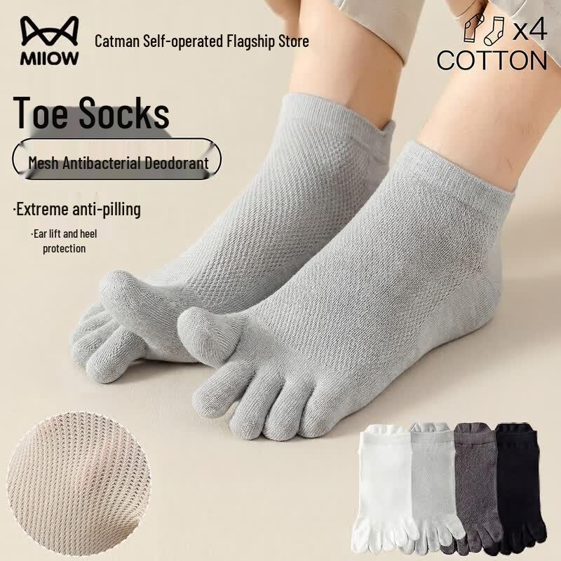 Mao Ren Men s Five-Toe Socks One Size