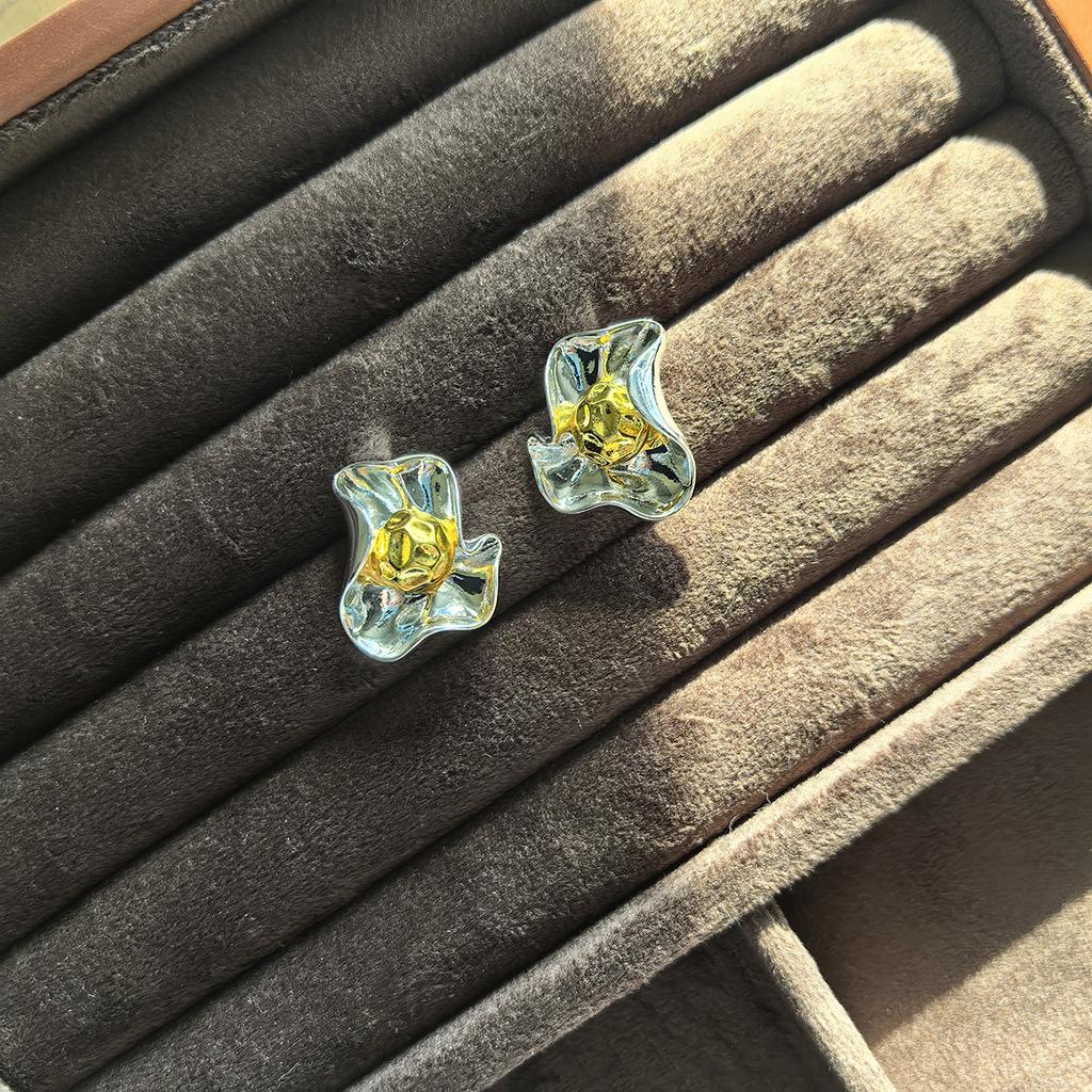 Retro Simple Phoenix Flower Earrings Noble Temperament Niche Design 100% Match Fashion Women's Back-to-school Ambience Trendy Jewelry