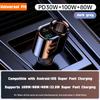 200W Car Charger Fast Charging Voltage Display USB 100W PD 30W 4 in 1 Dual 12V/24V Cigarette Lighter Splitter Power Adapter