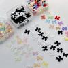1Box Mixed 3D Resin Ribbon Bow Nail Charms Stereoscopic Cartoon DIY Nail Art Decor Accessories