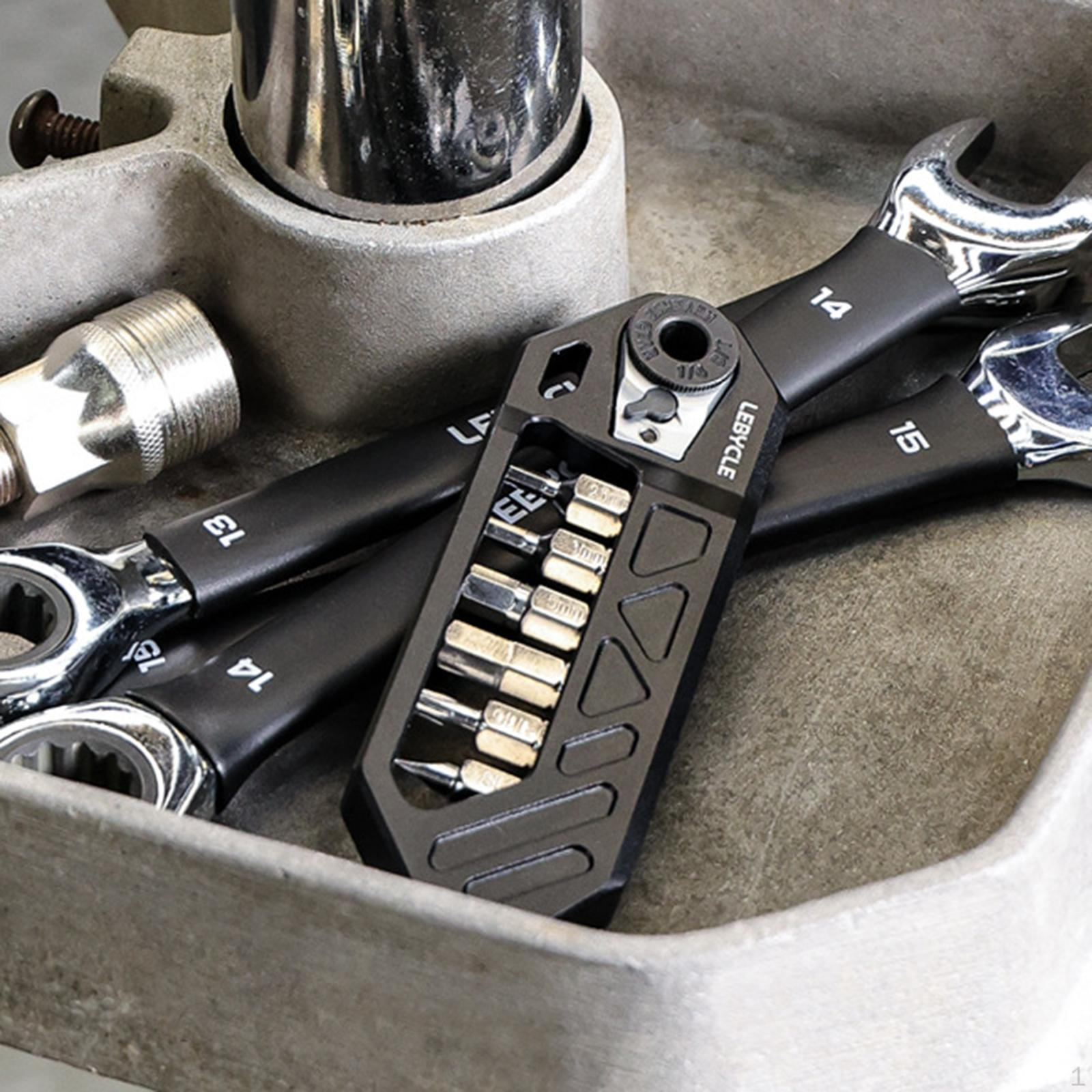 

Bike Ratchet Wrench Maintenance Accessories Repairing Multifunction Metal Screwdriver