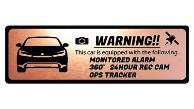 New 60 Series Prius PHEV Security Emblem 24 Hour Monitoring Dash Cam GPS Tracker Sticker