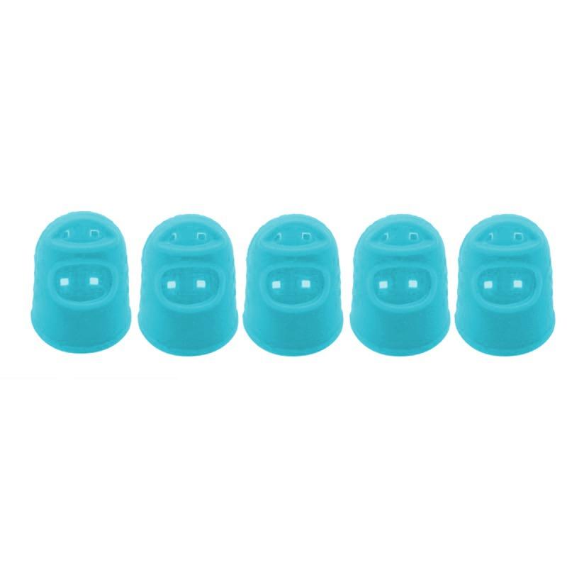 5/10pcs Sewing Thimble Breathable Protective Silicone Finger Thimble Finger Cover Caps Quilting Sewing Needlework Craft NEW
