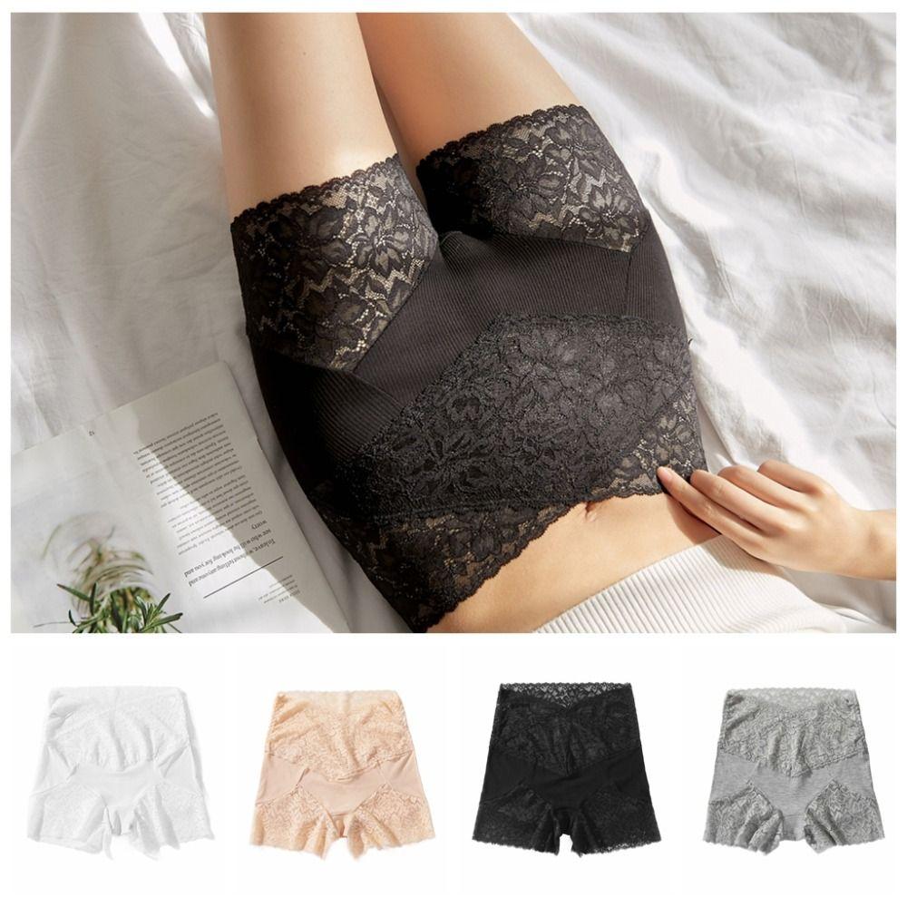 Tummy Control Lace Safety Pants Mesh Flower Ladies Leggings Shorts Seamless Shorts Summer
