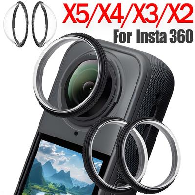 Für Insta360 X5 X4 X3 X2 Linsenschutzfolien Klar Drehbar Klebrig Kratzfest Sportkamera Schutzhülle Ersatz-Linsenschutz