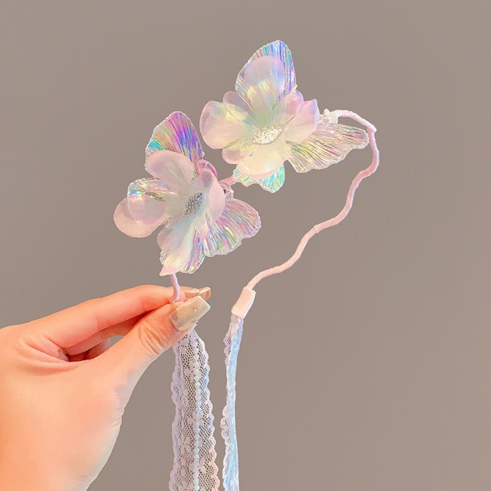 

Корейські стрічкові пов язки на голову з метеликами, дитяча пов язка на голову, елегантний обруч для волосся принцеси для дітей Style 3