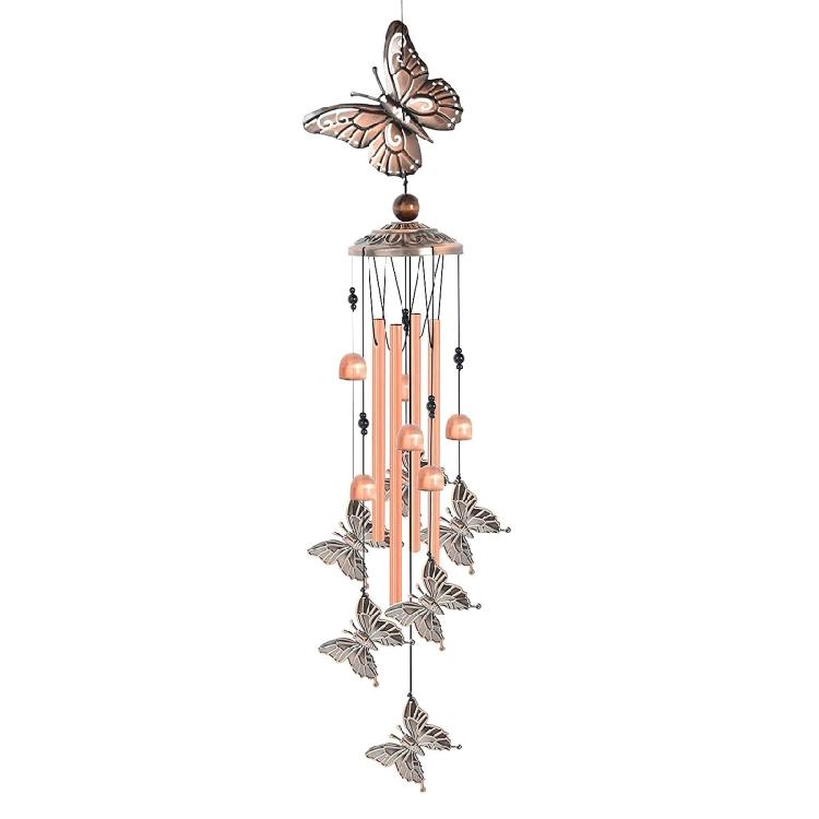 

Butterfly WindChime Perfectly Decorate Garden or Yard Outdoor Decorations Windchimes for Christmas, Weddings, Birthdays 1