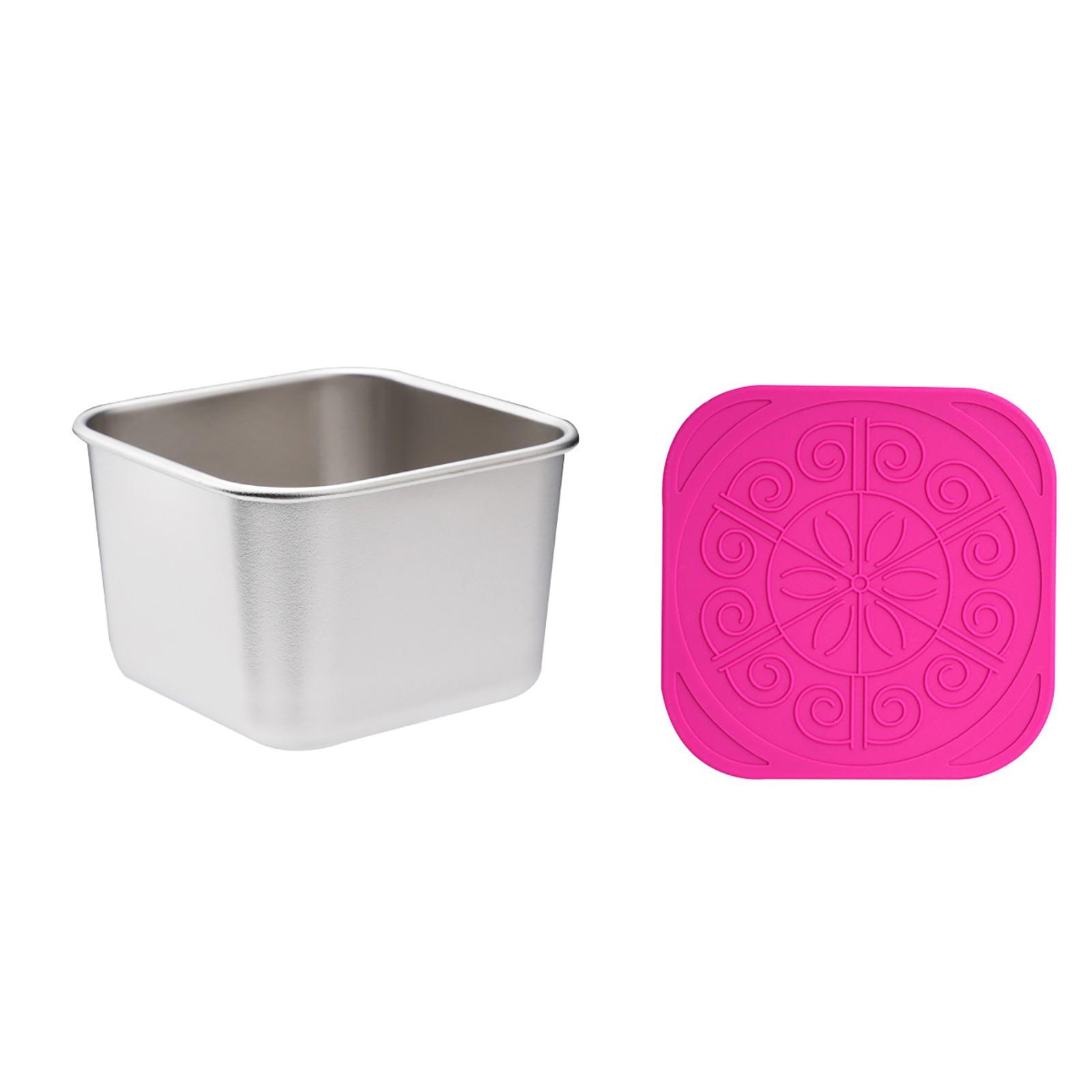 Контейнер для заправки на вынос, 180 мл, стакан из нержавеющей стали с герметичной силиконовой крышкой, подходит для ланч-боксов, пикников и путешествий One Size