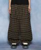 GLACK Gp181 Rope Tie Check Lounge Pants (Brown)