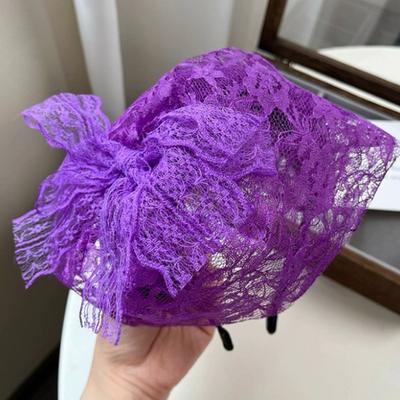 Fashion Lace Headband Fascinator Headband Adjustable Headpieces Party Hair Accessory Decoration For Evening Event