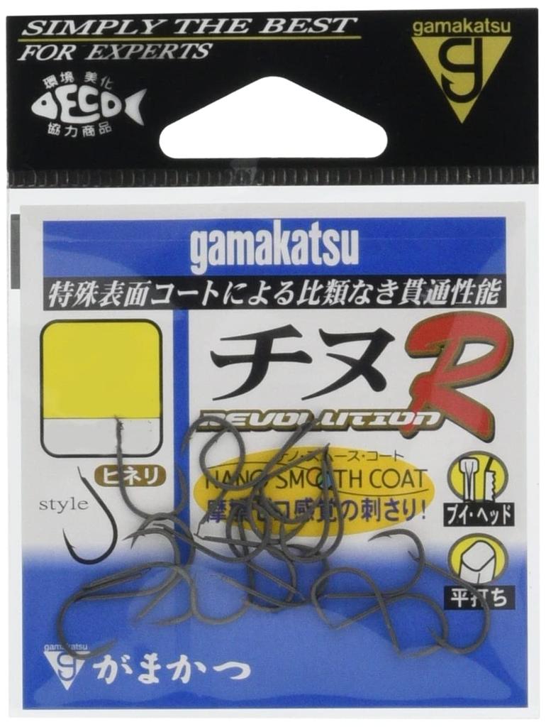 Gamakatsu Single Hook Chinu R No. 2 20 Pieces 68293