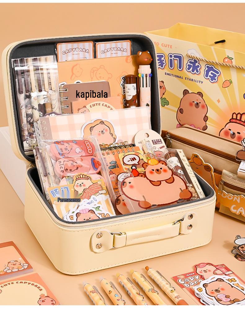 Kapybara Barnens dag Skrivmaterial Presentförpackning - Kreativt Lärande Materialpaket