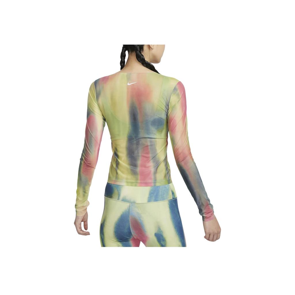 Nike Dri-Fit Artist Collection Comfortable Soft Crew Neck Long Sleeve T-Shirt Women Tops Daisy-Pink HF6737-629