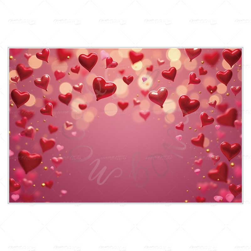 MOON.QG Valentine's Day Decoration Photo Background Candy Shop Teddy Bear Rose Soad Backdrops For Photography Studio Photozone