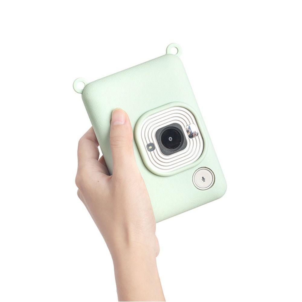 Silicone Instant Camera Case Solid Color Shockproof Protective Cover Wear Resistant Soft for Fujifilm Instax Mini Liplay