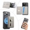 Adjustable Viewing Angle Phone Stand Card Storage Foldable Design Magnetic Backing PU Leather Construction