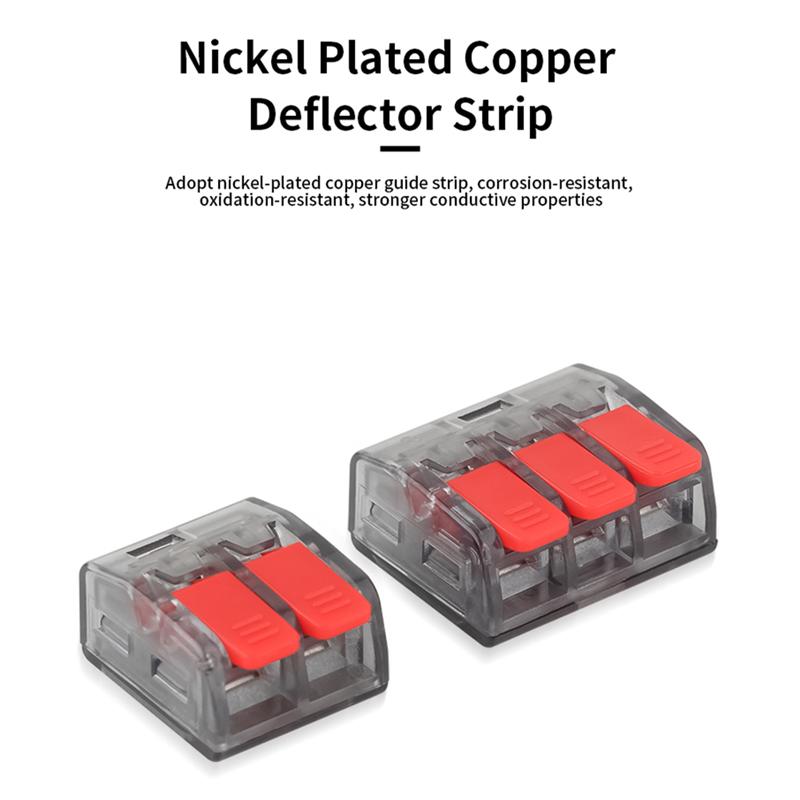 A25F-CMK63 Lever Wire Quick Connectors Clamp Electrical Cable Home Assortment Terminal Block 0.08-4Mm 32A 1 In 3 Out