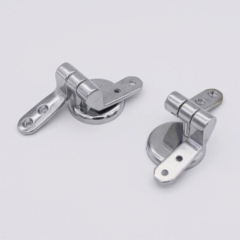 Toilet Seats Hinge Zincs Alloy Tightening Toilet Lid Hinge Bathroom Hardware Toilet Replacement Part Easy To Install