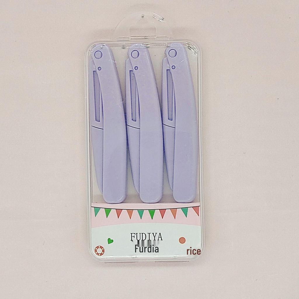 Portable Safety Folding Eyebrow Razor for Beginners - Stainless Steel Blade, Makeup Tool