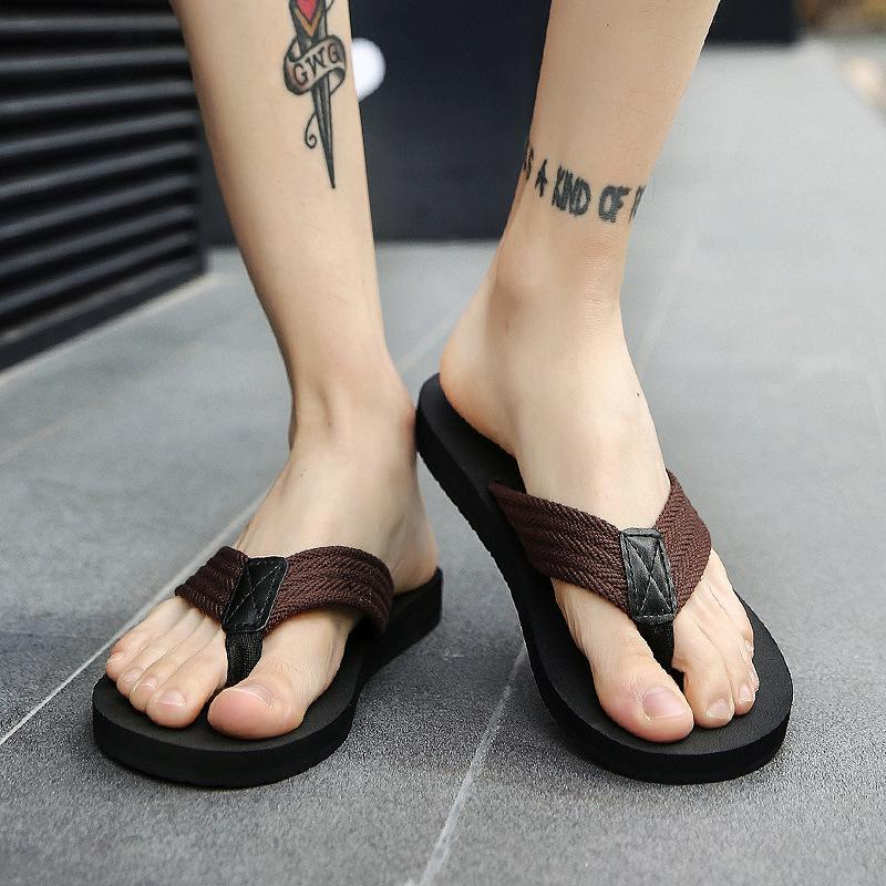 Summer British Flip-flops Men's Korean Slippers Men's Non-slip Clip Drag Beach Shoes Large Size Sandals Tide Foreign Trade